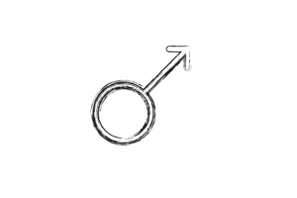 männliches Symbol und Penisvergrößerung